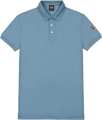 Colmar Stretch Piqu&eacute; Polo - Heren - Fitness - Blauw - S - Katoen - Fitness