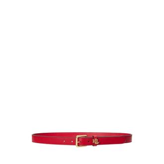 Ralph Lauren Belts, female, Red, Size: XS LGO Kpper 25 Belt Skinny