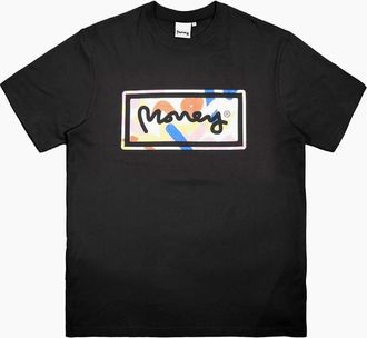 Money Clothing Mens 5 Pack Sig Camo Print T-Shirts - Black - Size: 36