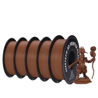 OEM Filamento Para Impresora 3d, Acabado Mate, F&aacute;cil De Imprimir, Marr&oacute;n Mate