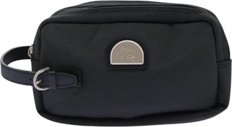 Burberry Grey Canvas Clutch Bag (Pre-Owned)