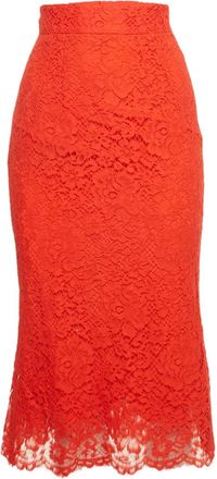 Dolce & Gabbana Gonna midi a fiori - Rosso