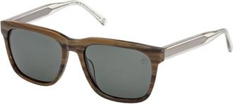 Timberland Square Zonnebril - Heren - Zonnebrillen - Groen - 56 MM - Accessoires