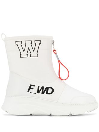 F_WD ankle boots - women - Calf Leather/Calf Leather/Rubber - 35 - White