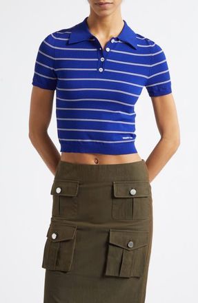 Shushu/Tong Stripe Polo in Navy Blue at Nordstrom, Size 10 Us
