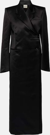 Khaite Kelton satin coat