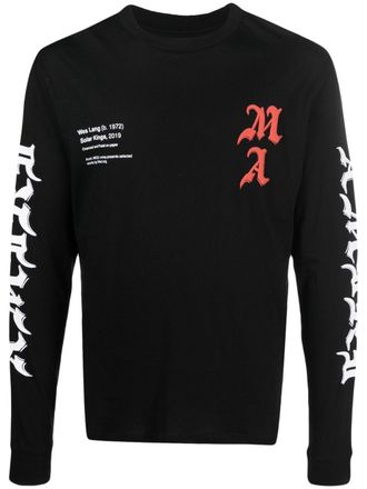 Amiri T-shirt met logoprint - Zwart