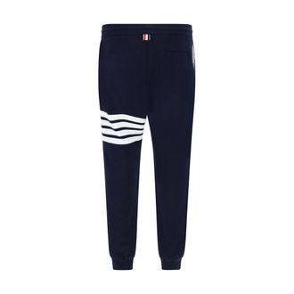 Thom Browne Mens Blue Cotton Casual Pants