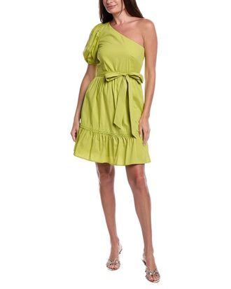 Anne Klein One-Shoulder Puff Sleeve Mini Dress