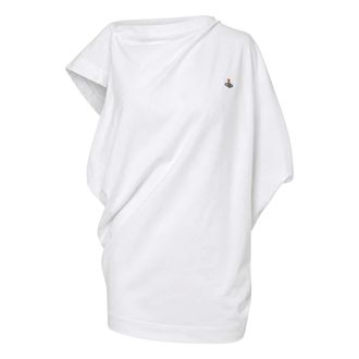 Vivienne Westwood Tops, Dames, Wit, XS, Katoen, Oversized Hebo Top