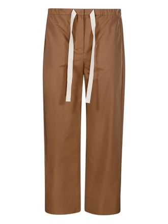 Max Mara paperbag-waist trousers - Brown