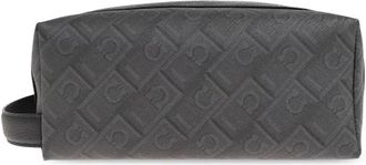 Ferragamo Monogram Vanity Case - Heren - Toilettassen - Grijs - ONE Size - Tassen