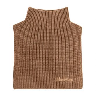 Max Mara Wollen coltrui - Dames - Wintersjaals - Bruin - ONE Size - Wol - Accessoires