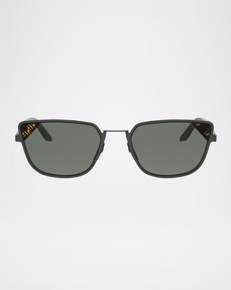 Fendi Signature Square Metal Sunglasses