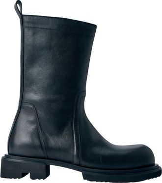 Rick Owens Creeper Gabe Boots - Heren - Enkellaarsjes - Zwart - 44 EU - Leer - Schoenen