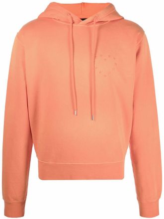 Études Studio logo organic cotton hoodie - Orange