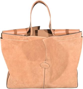 Tod's Di Bag - Dames - Shoppers - Bruin - ONE Size - Su&egrave;de - Tassen