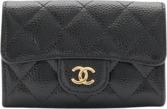 Chanel Pre-owned Business card case - Dames - Vintage Accessoires - Zwart - ONE Size - Vintage
