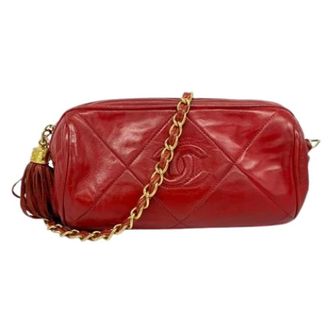 Chanel Pre-owned Cross Body Bags, female, Red, Size: ONE SIZE Pre-owned Vintage Shoulder Bag