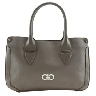 Ferragamo Pre-owned Handbags, female, Gray, Size: ONE SIZE Pre-owned Tote bag