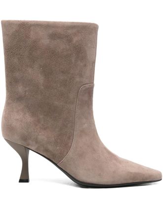Marc Ellis 70mm pointed leather boots - Neutrals