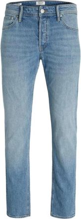 Jack & Jones JJIMike Tapered Jeans - Heren - Regular Fit Jeans - Blauw - W34 L32 - Katoen - Jeans
