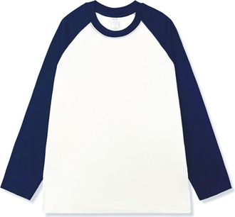 Generic Shirts for Men Raglan Patchwork Mens Top Round Neck Tshirts Cotton Tops & T-Shirts Casual Mens T Shirts Long Sleeve Pullovers Plus Size Mens Sweatshir