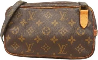 Louis Vuitton Pre-owned Cross Body Bags, female, Brown, Size: ONE SIZE Pre-owned Marly Bandouliere Shoulder Bag