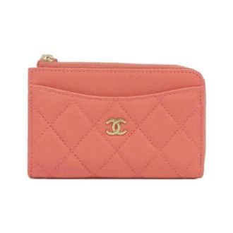 Chanel Pre-owned Wallets, female, Pink, Size: ONE SIZE Pre-owned Leather wallets