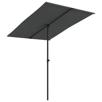 vidaXL Sombrilla De Jard&iacute;n Palo De Aluminio Gris Antracita 2x1,5 M Vidaxl