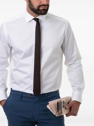 Xacus long-sleeved buttoned shirt - White