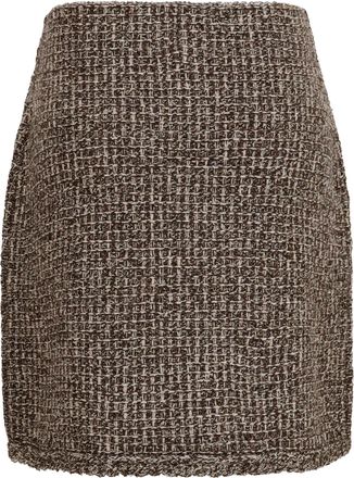 Fabiana Filippi Womens Tweed Mini Skirt Ebano