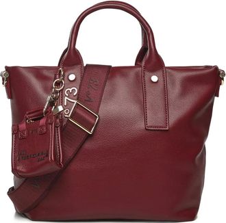 V° 73 Borsa tote con manico e tracolla rimovibile - Rosso