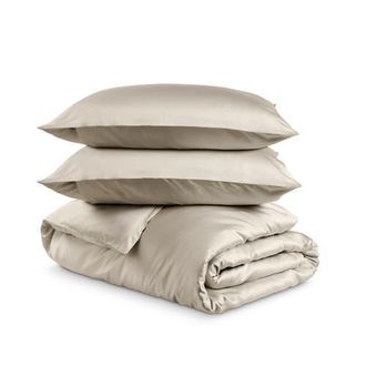 Bare Home Cooling Rayon Duvet Cover Set in Sand at Nordstrom, Size California King