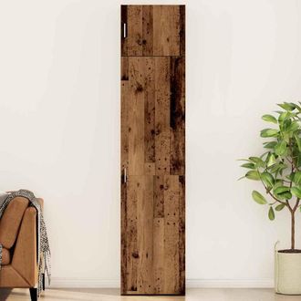 Berkfield Home Storage Cabinet with Shelf Other with Storage with Door Old wood Engineered wood in Brown