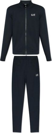 Emporio Armani Trainingspak - Heren - Trainingspakken - Blauw - 3XL - Katoen - Fitness