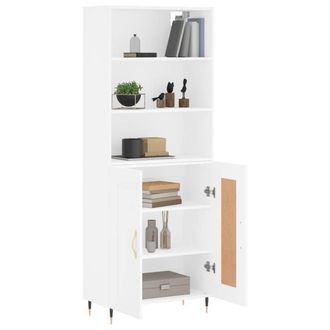 Berkfield Home Highboard White 69.5x34x180 cm Engineered Wood