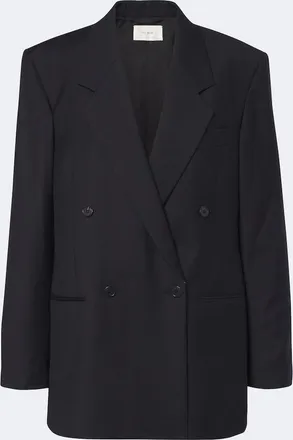 The Row Isani double-breasted virgin wool blazer