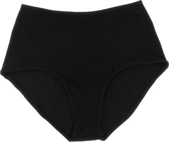 Norma Kamali High Waist Briefs Intimo Nero-Donna