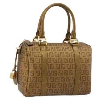 Fendi Pre-owned Boston Bag - Dames - Vintage Handtas - Beige - ONE Size - Vintage