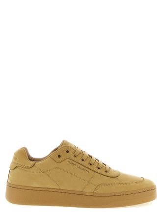 Saint Laurent Beige Calfskin Mens Sneakers