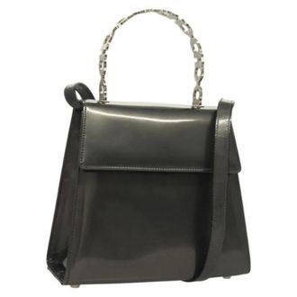 Ferragamo Tweedehands Canvas handtassen - Dames - Pre-owned - Grijs - Maat: ONE Size