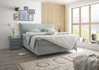 ED EXCITING DESIGN Boxspringbett »Seattle« harte Seite mit Kokosmatte, weiche Seite mit Filzabdeckung