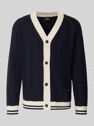 Paul Smith Cardigan mit V-Ausschnitt und Knopfleiste in Marine, Gr&ouml;&szlig;e L