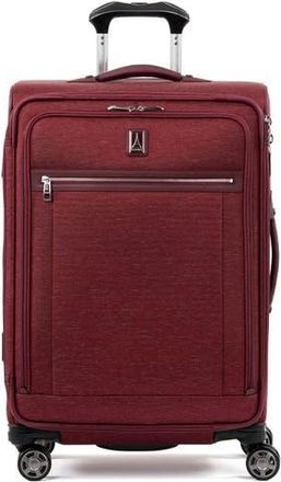 Travelpro Platinum Elite Softside Expandable Medium 25-Inch Checked Luggage in Bordeaux Red at Nordstrom