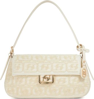 Dune London Womens Accessories Highgate - Monogram Shoulder Bag - Cream Fabric - One Size