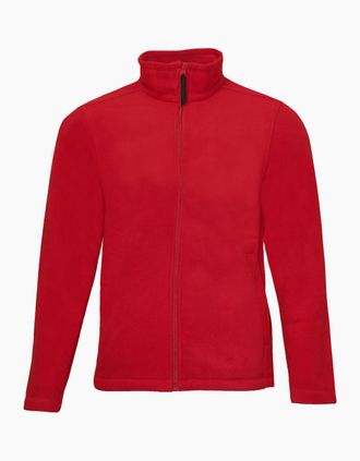 Regatta Mens Regatta Mens Plain Micro Fleece Full Zip Jacket (Layer Lite) - Red - Size: 44/Regular