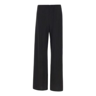 Vince Wide Trousers, female, Black, Size: XL High-waist Wide-leg Trousers