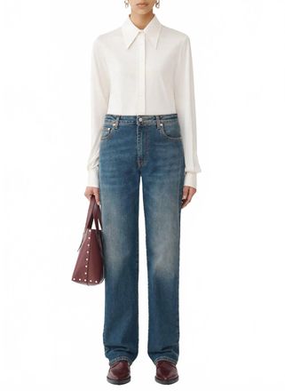 Fabiana Filippi Narni Denim Trousers In Medium Indigo