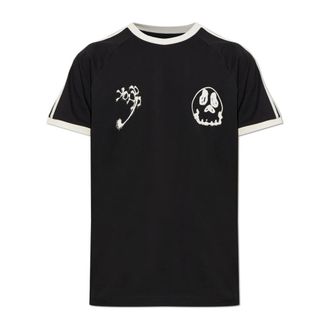 Yohji Yamamoto Graphic Cali T-Shirt - Heren - Tops - Zwart - Maat: 2XL Katoen
